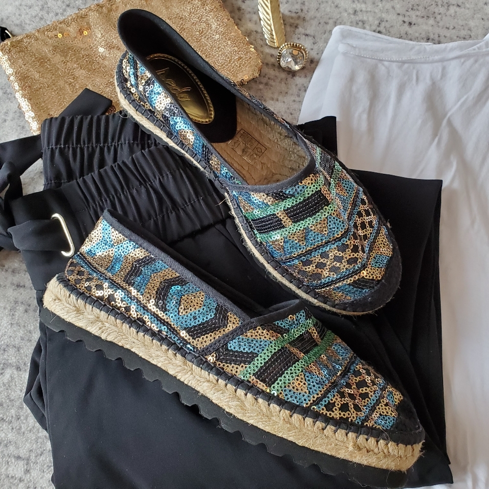NEW! Sequin Espadrilles by AEDO